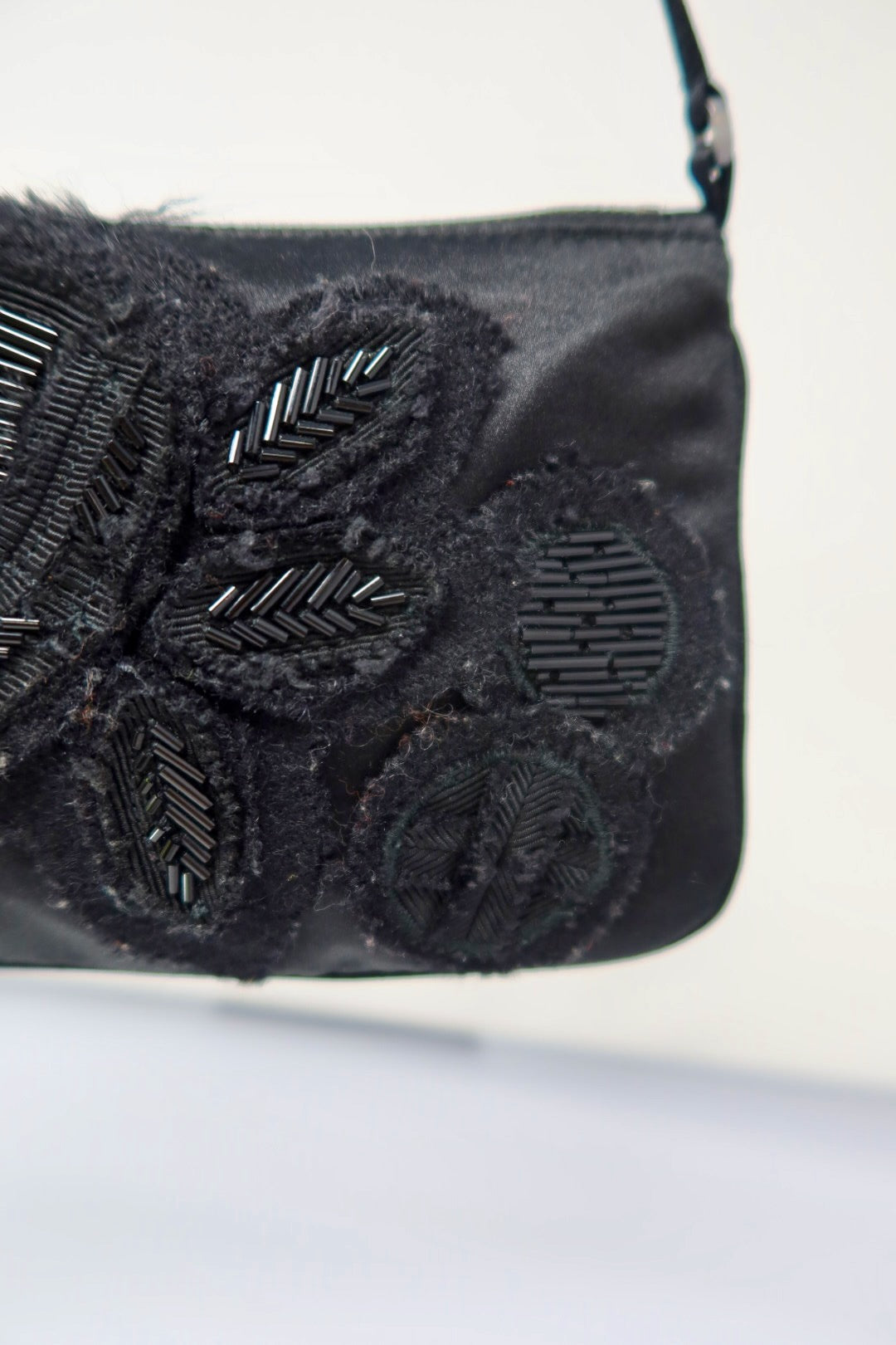 Prada Black pochette with outside stitching