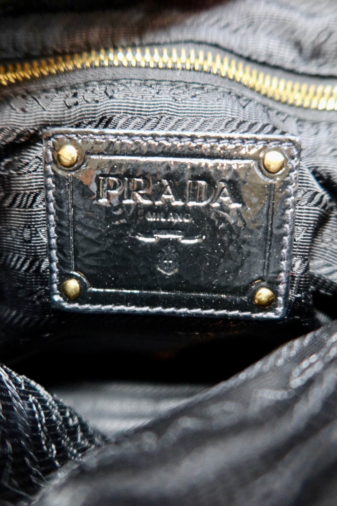 Prada Black Tessuto Pietre Jeweled Black