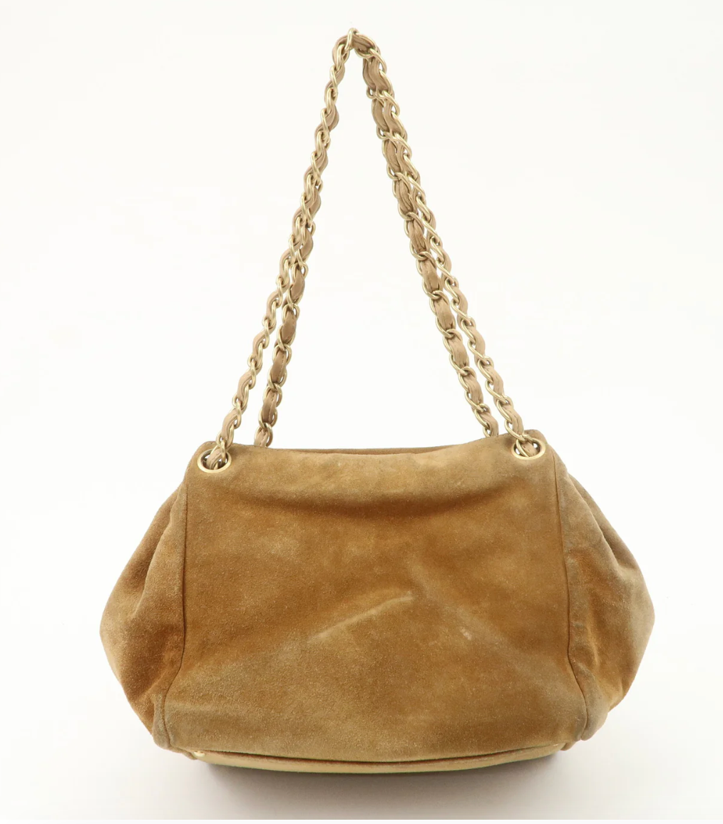 Chanel Mark Suede Chain Shoulder Bag (comes with original authentication card)