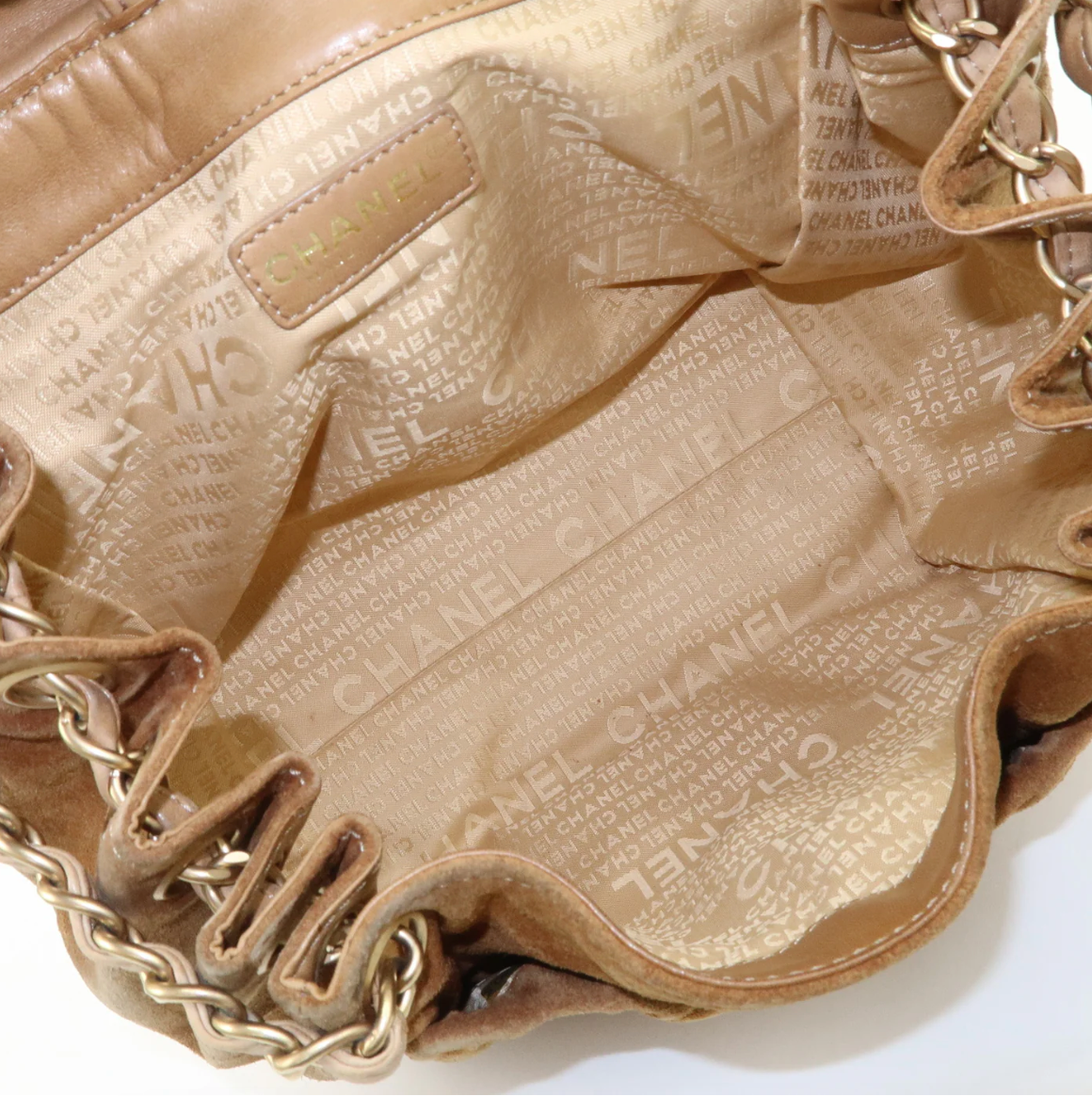 Chanel Mark Suede Chain Shoulder Bag (comes with original authentication card)
