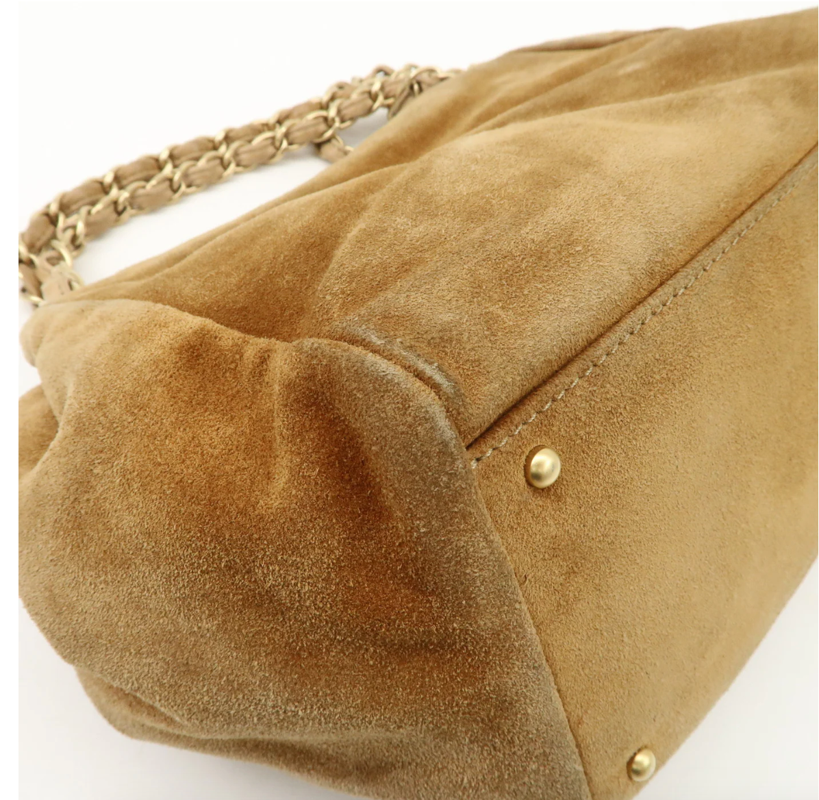 Chanel Mark Suede Chain Shoulder Bag (comes with original authentication card)