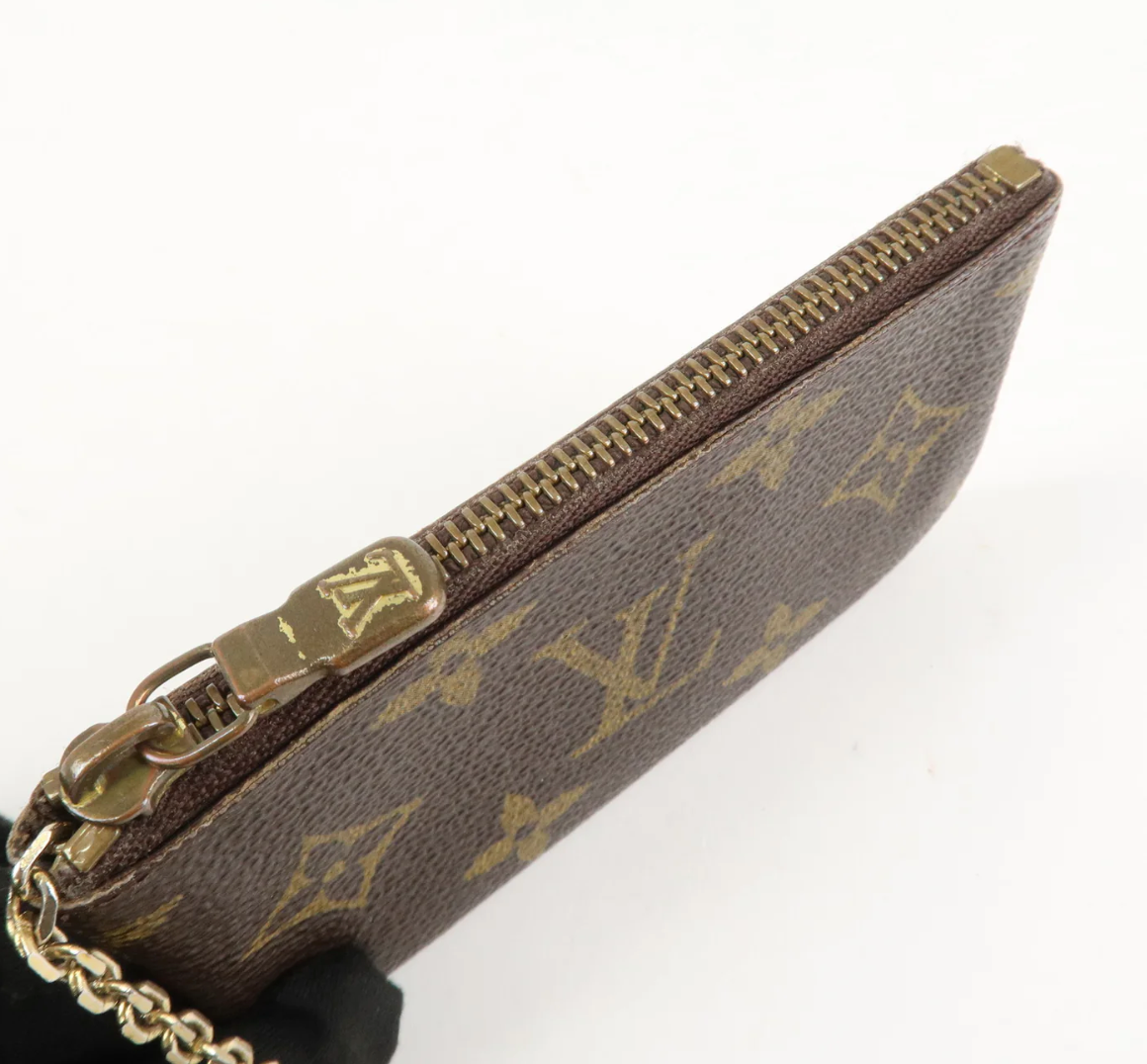 Louis Vuitton Monogram Coin Case Wallet Keychain