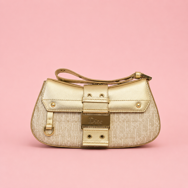 Christian Dior Street Chic Columbus Oblique Clutch - John Galliano Era