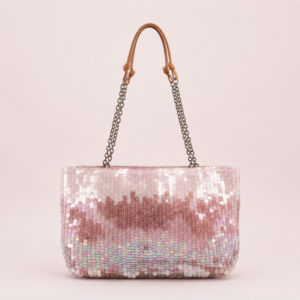 Prada Pink Iridescent Sequin Shoulder Bag