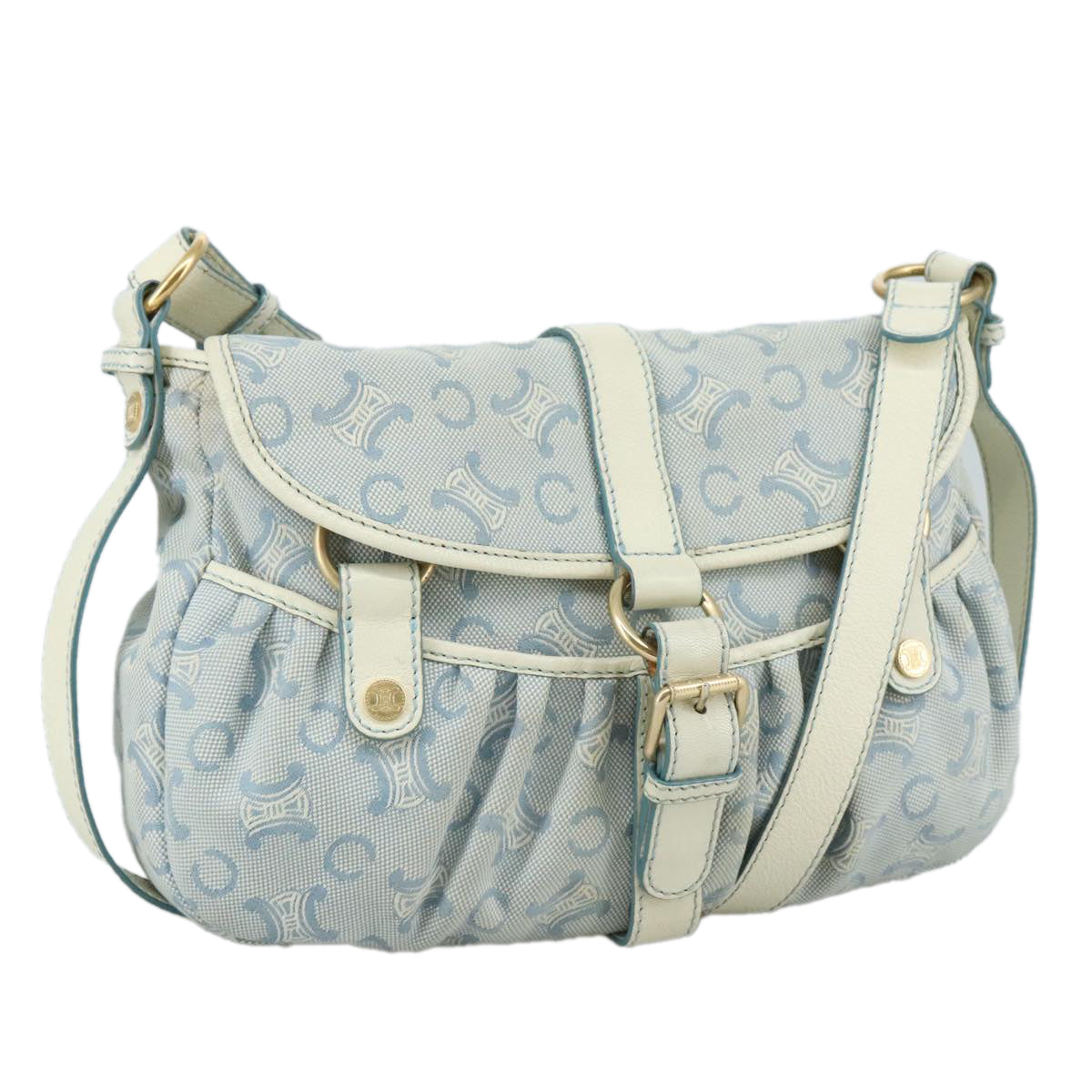 Celine Macadam Canvas Light Blue