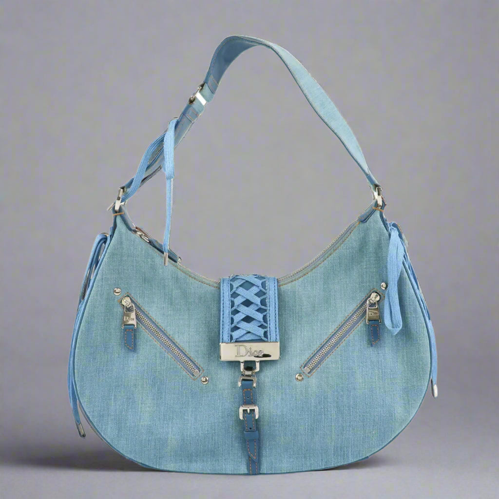 Christian Dior Vintage Denim Admit It Bag
