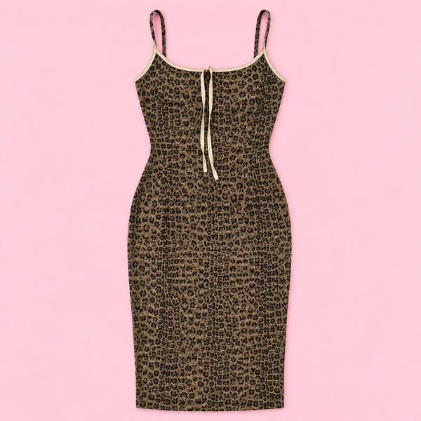 Fendi Leopard Print Midi Dress