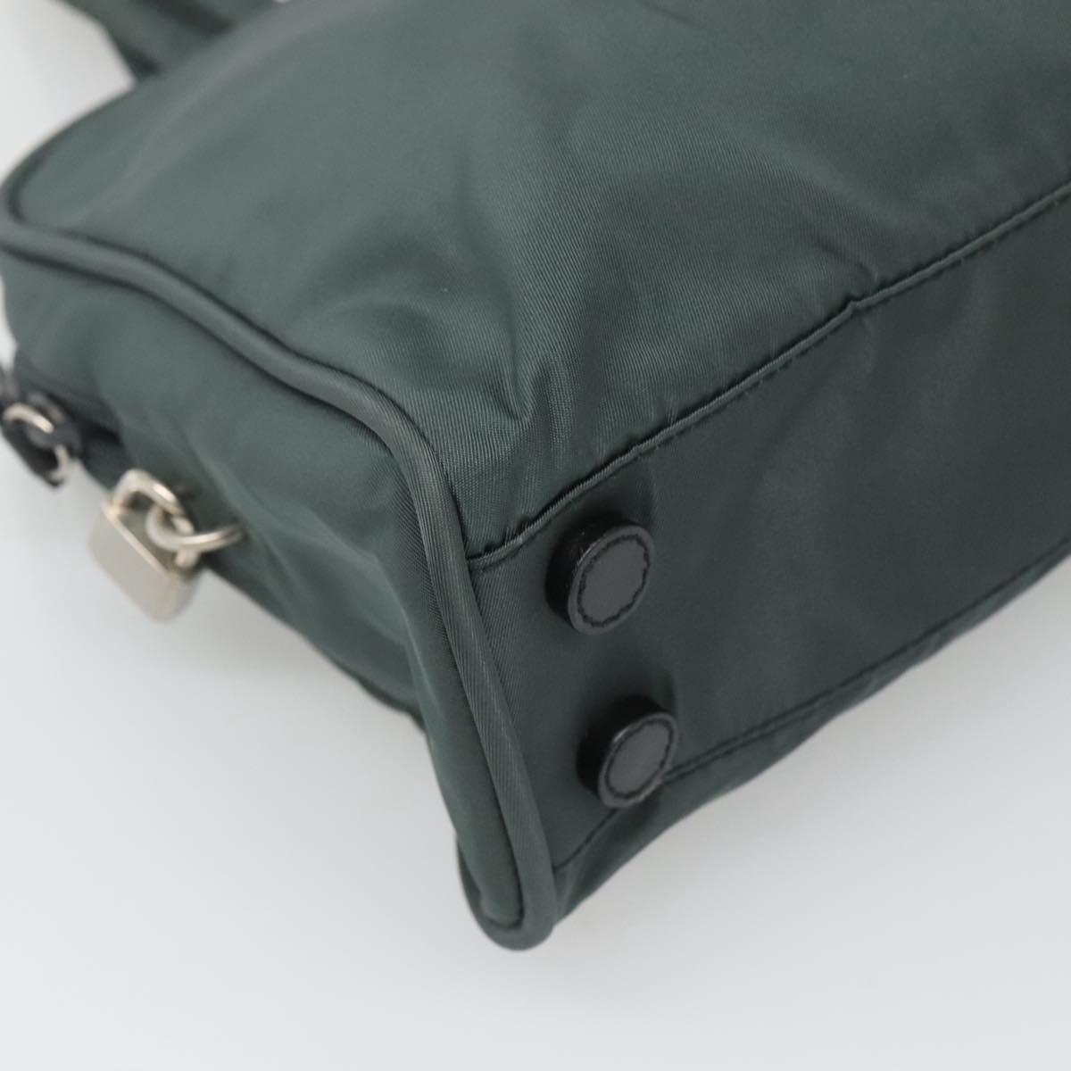 Prada Nylon Khaki Silver