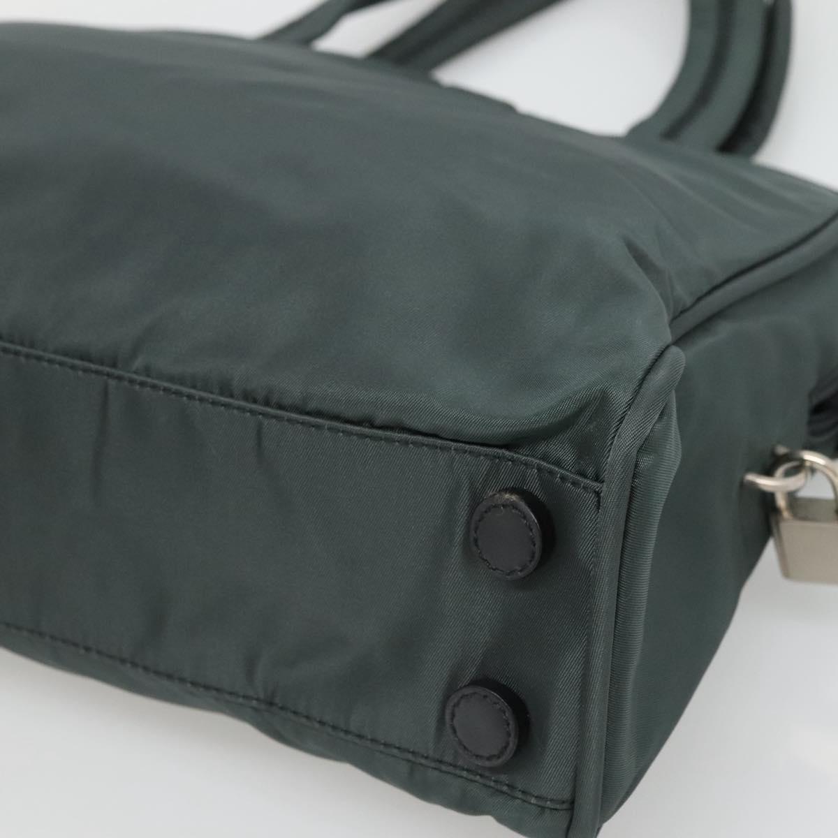 Prada Nylon Khaki Silver