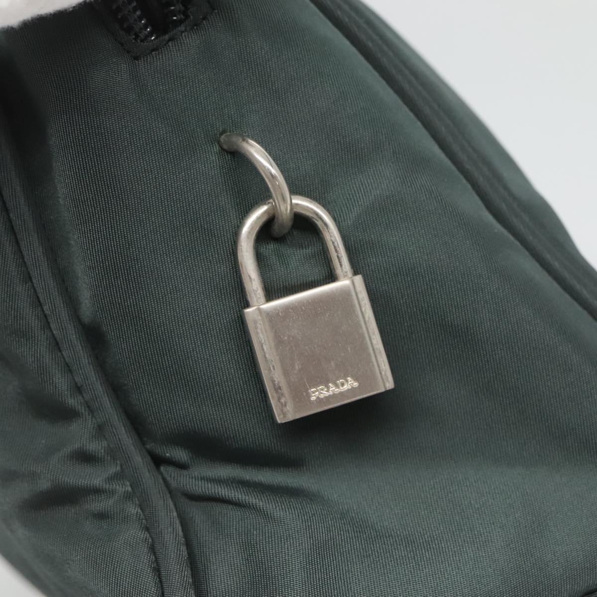 Prada Nylon Khaki Silver