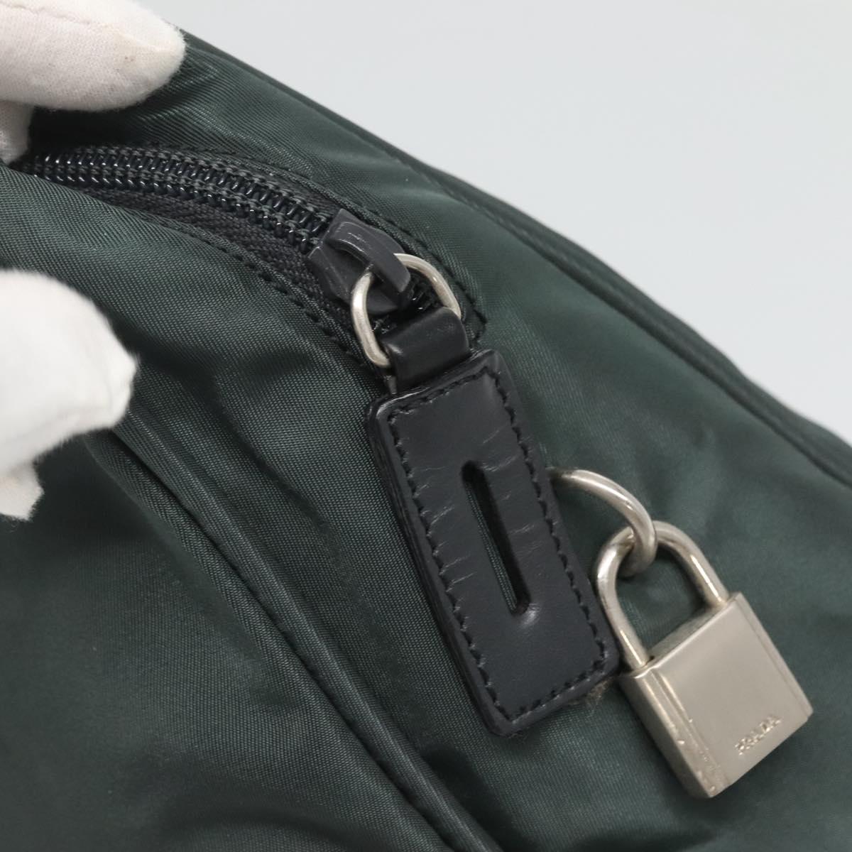 Prada Nylon Khaki Silver