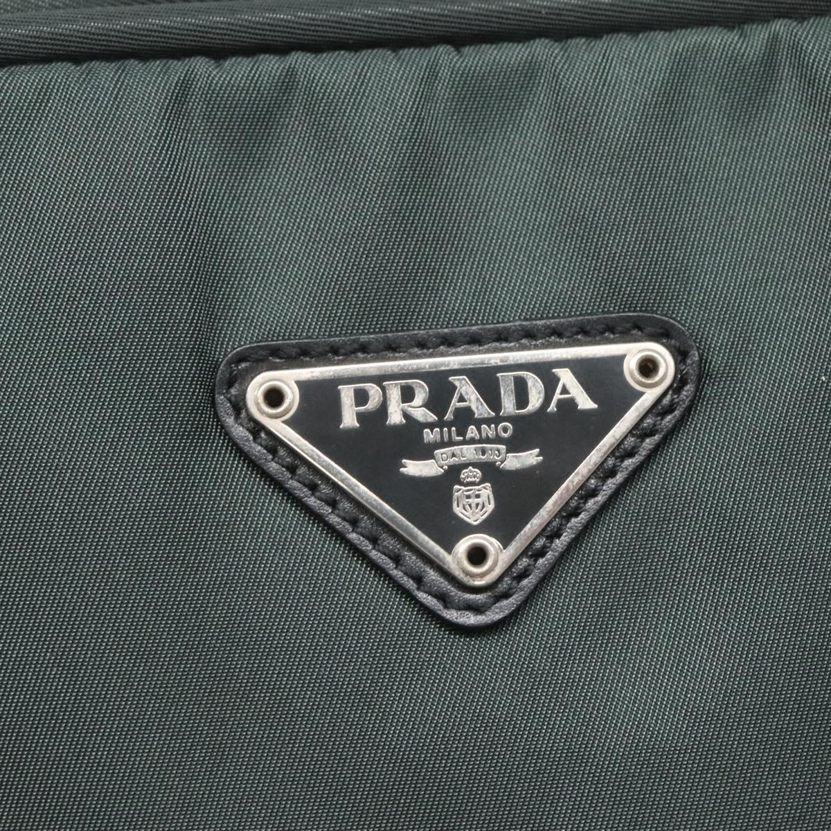 Prada Nylon Khaki Silver