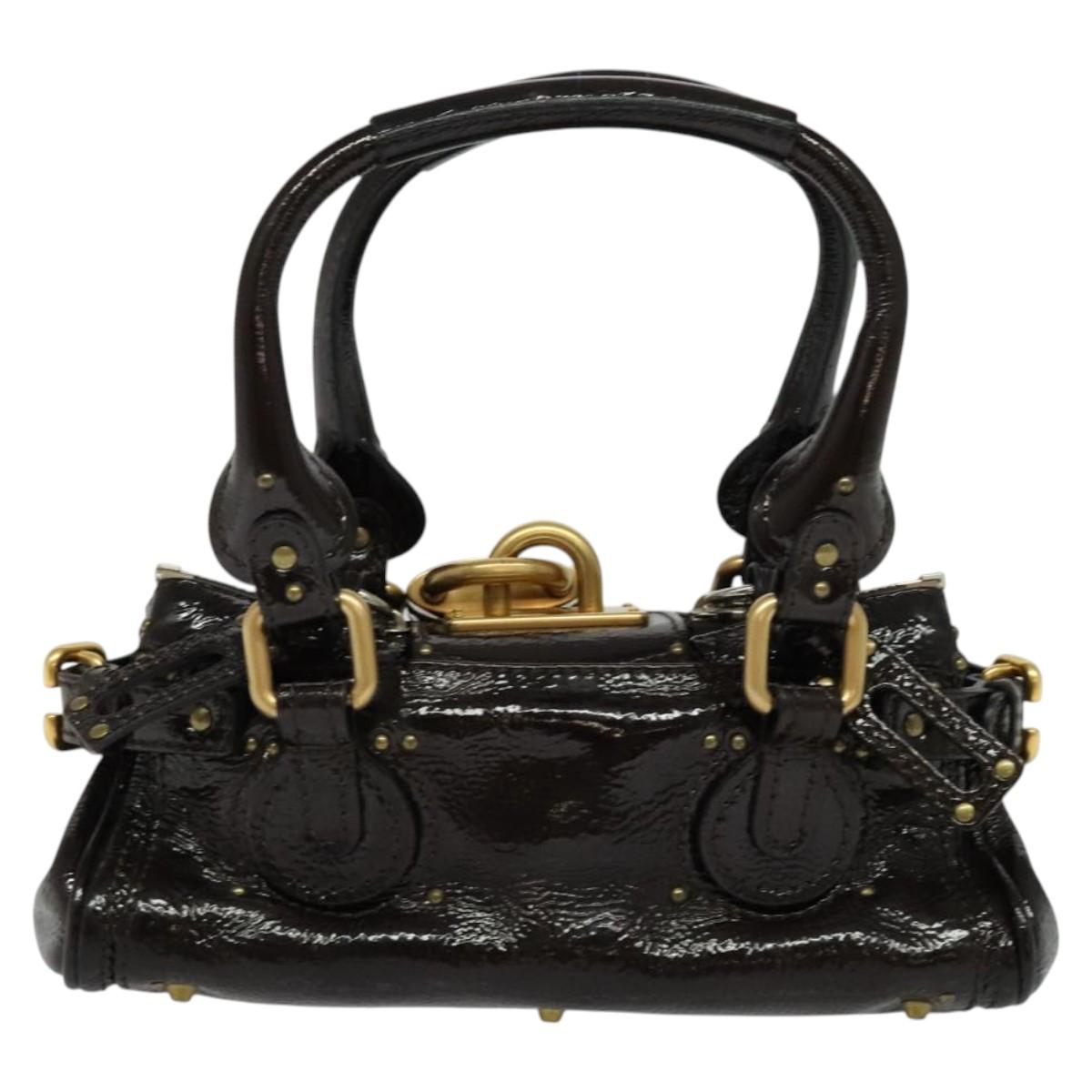 Chloe Paddington Mini Hand Bag (dark brown)