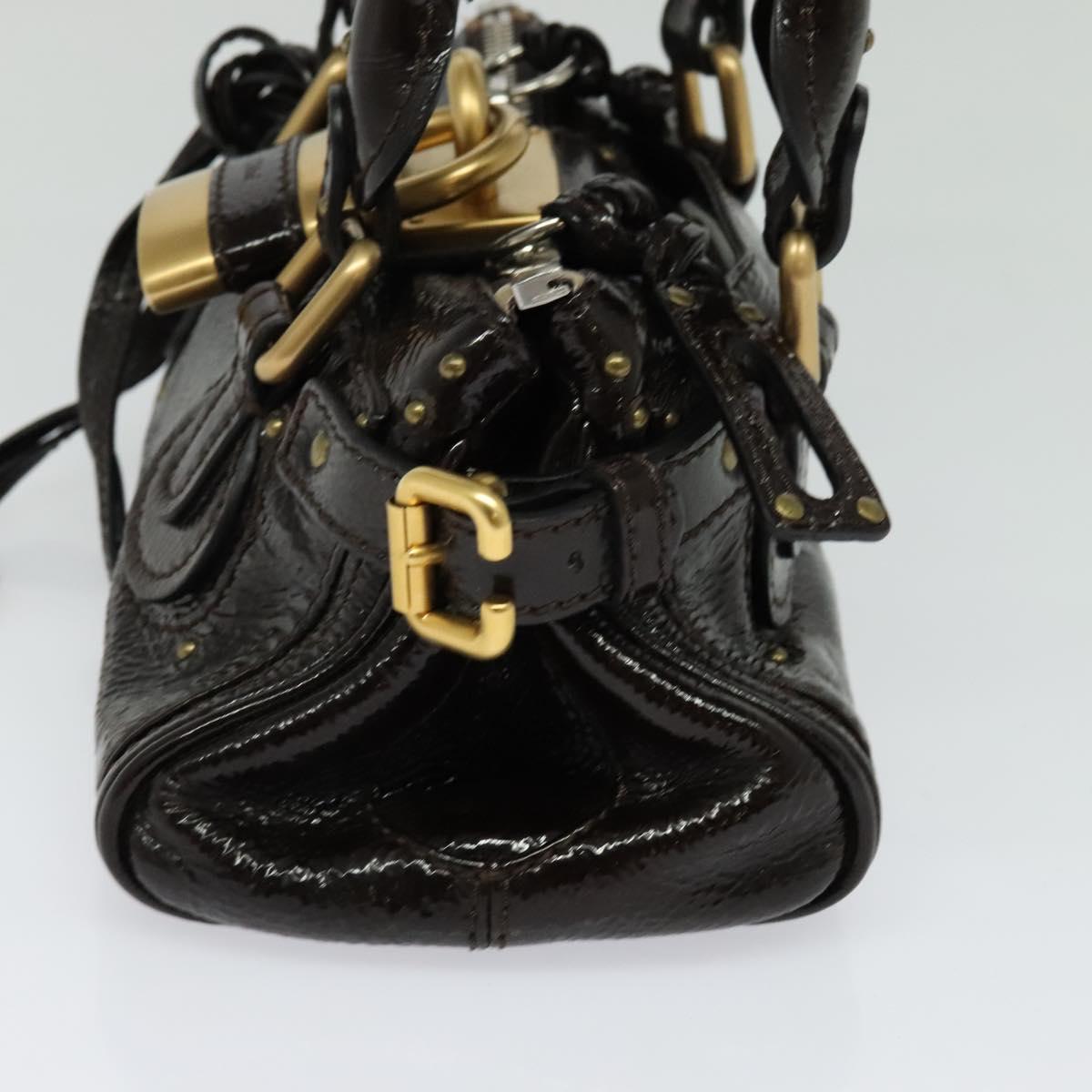 Chloe Paddington Mini Hand Bag (dark brown)