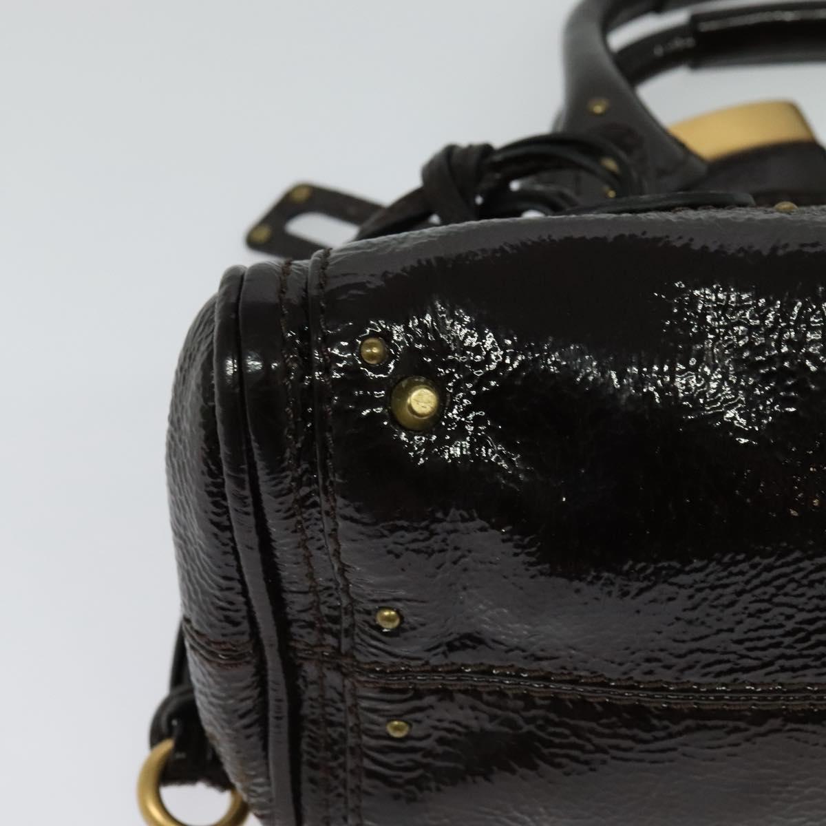 Chloe Paddington Mini Hand Bag (dark brown)