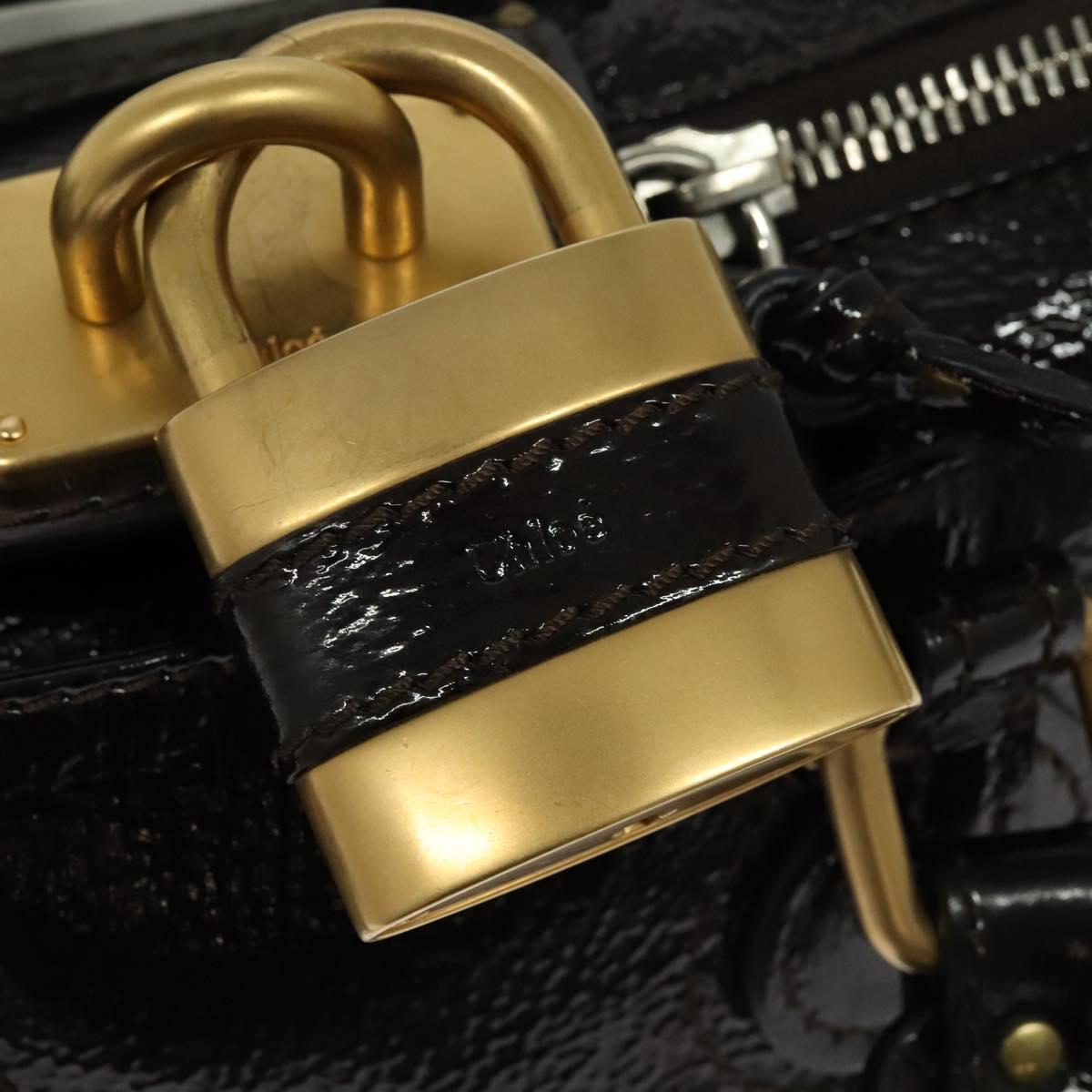 Chloe Paddington Mini Hand Bag (dark brown)