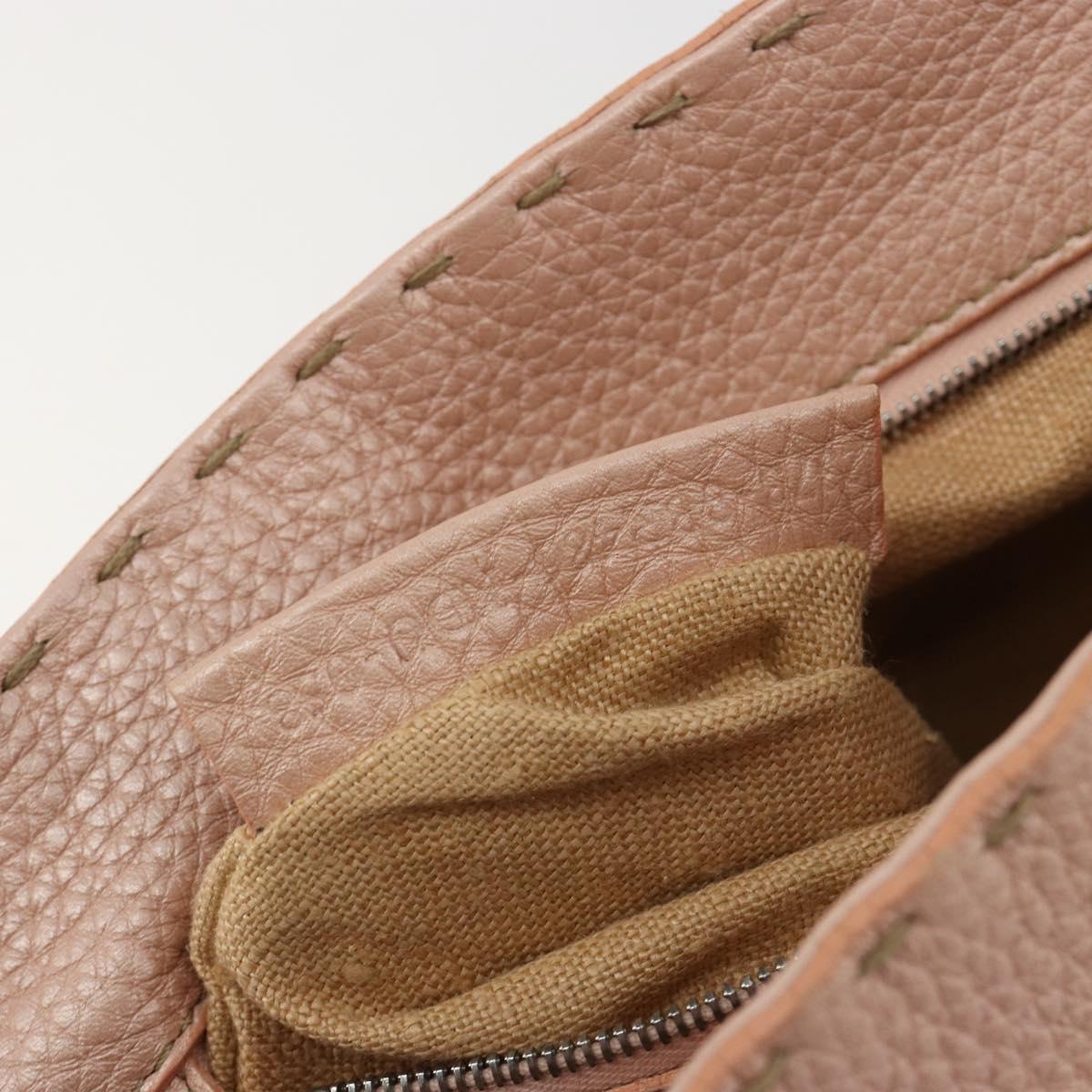 Fendi Selleria Pink Leather Hand Bag
