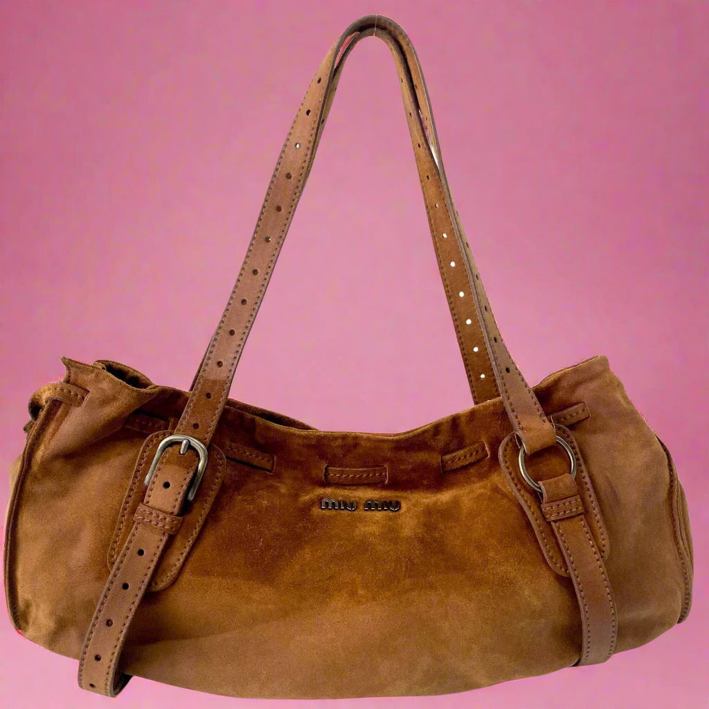 Miu Miu Brown Suede