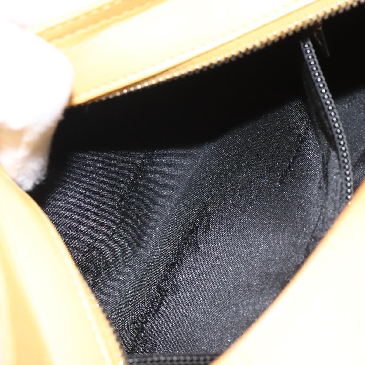 Salvatore Ferragamo Shoulder Bag Canvas Yellow