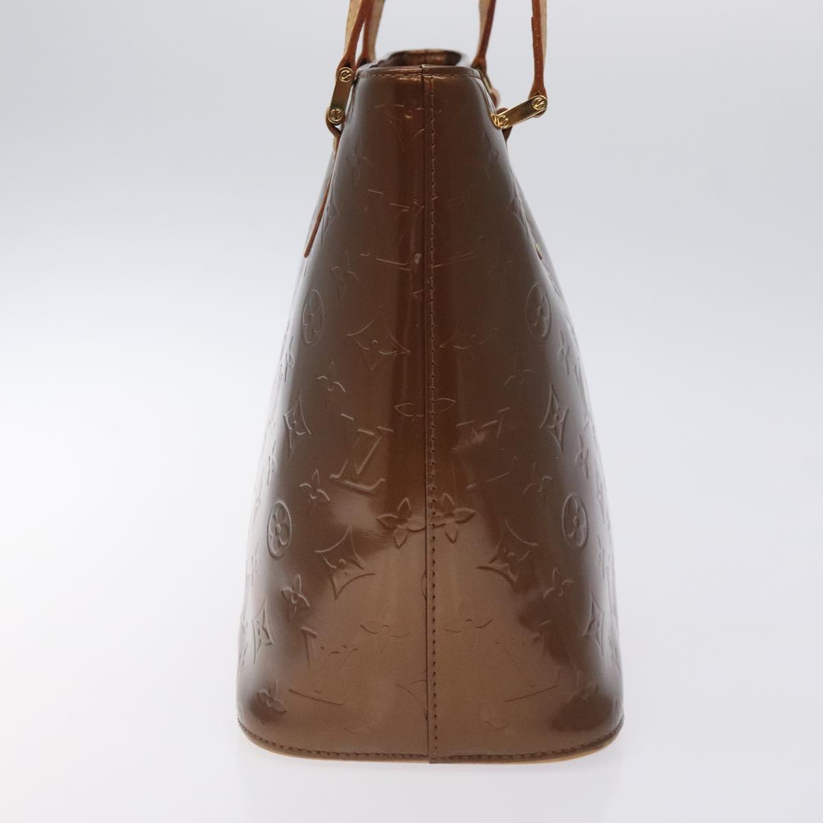 Louis Vuitton Monogram Vernis Houston Hand Bag Bronze