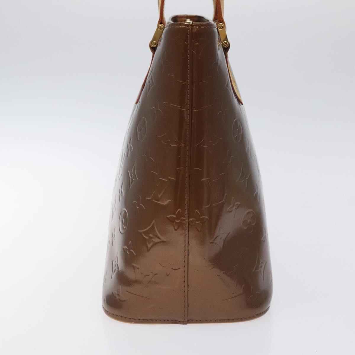Louis Vuitton Monogram Vernis Houston Hand Bag Bronze