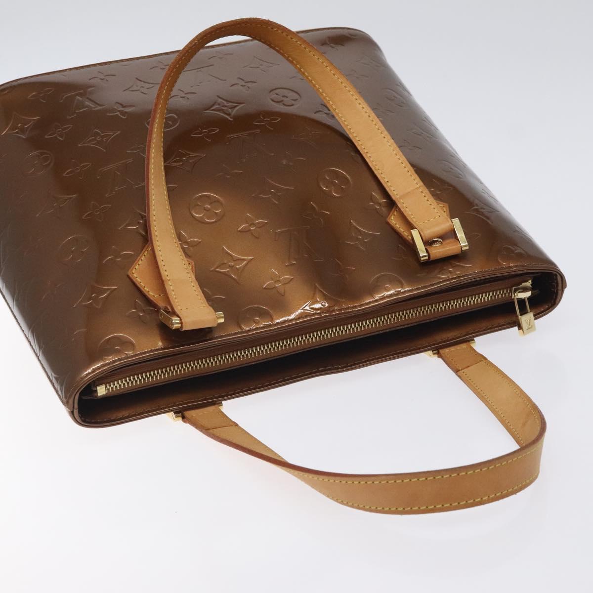 Louis Vuitton Monogram Vernis Houston Hand Bag Bronze