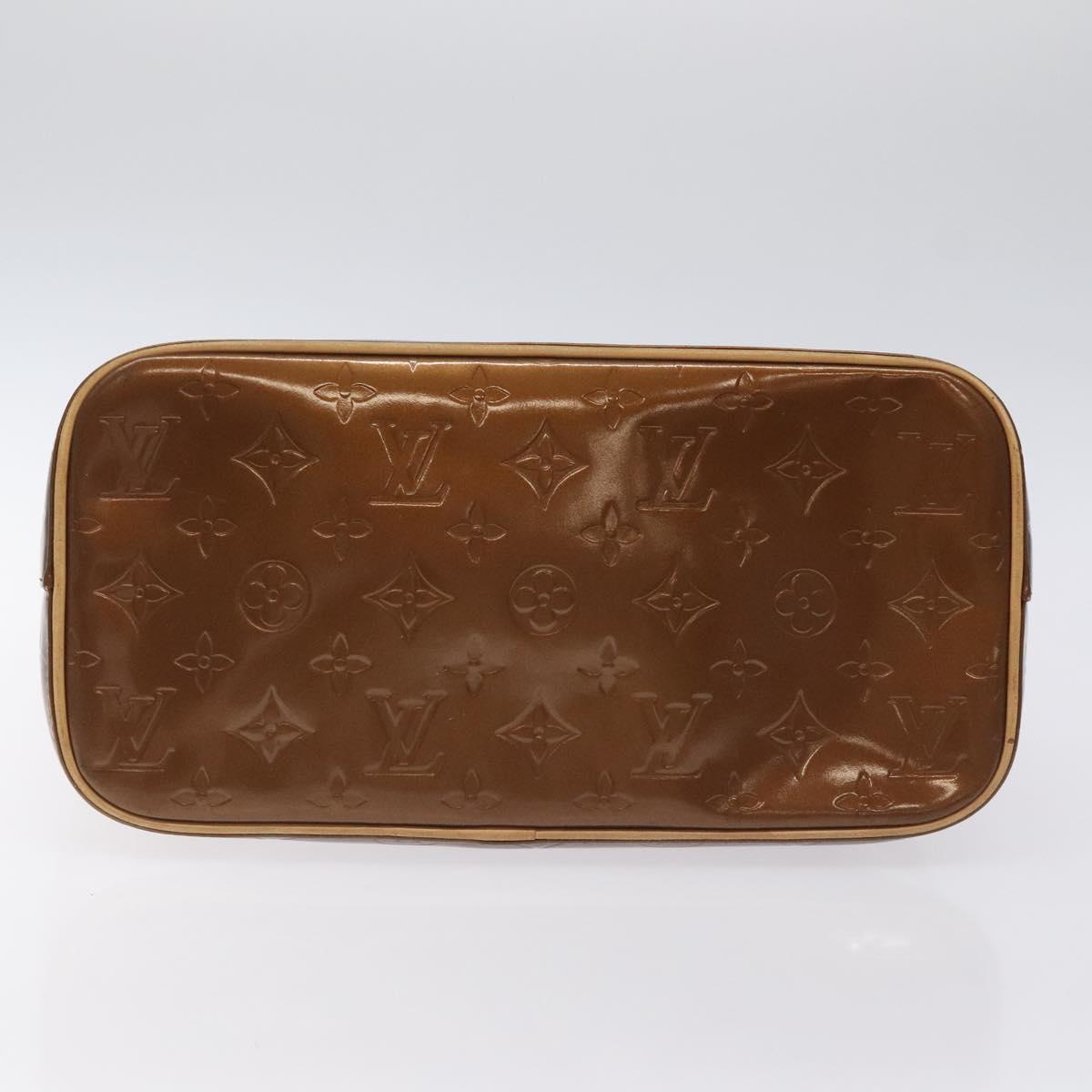 Louis Vuitton Monogram Vernis Houston Hand Bag Bronze