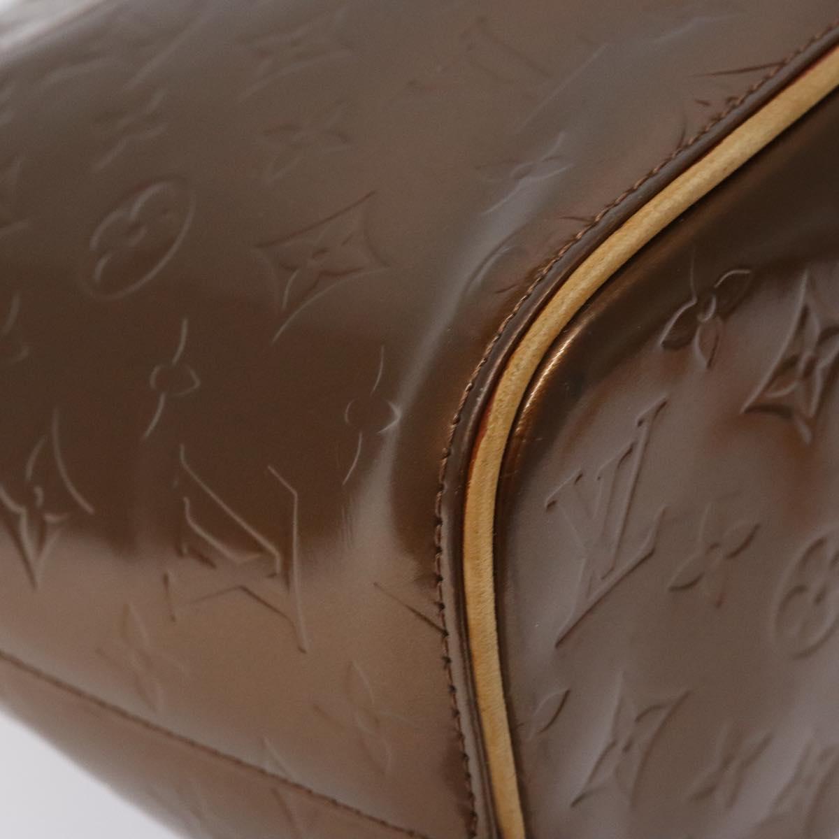 Louis Vuitton Monogram Vernis Houston Hand Bag Bronze