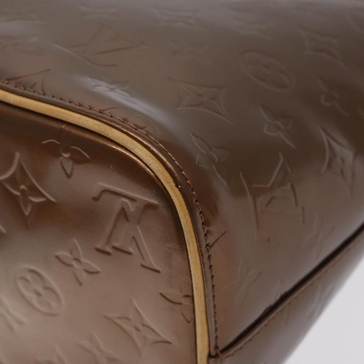 Louis Vuitton Monogram Vernis Houston Hand Bag Bronze