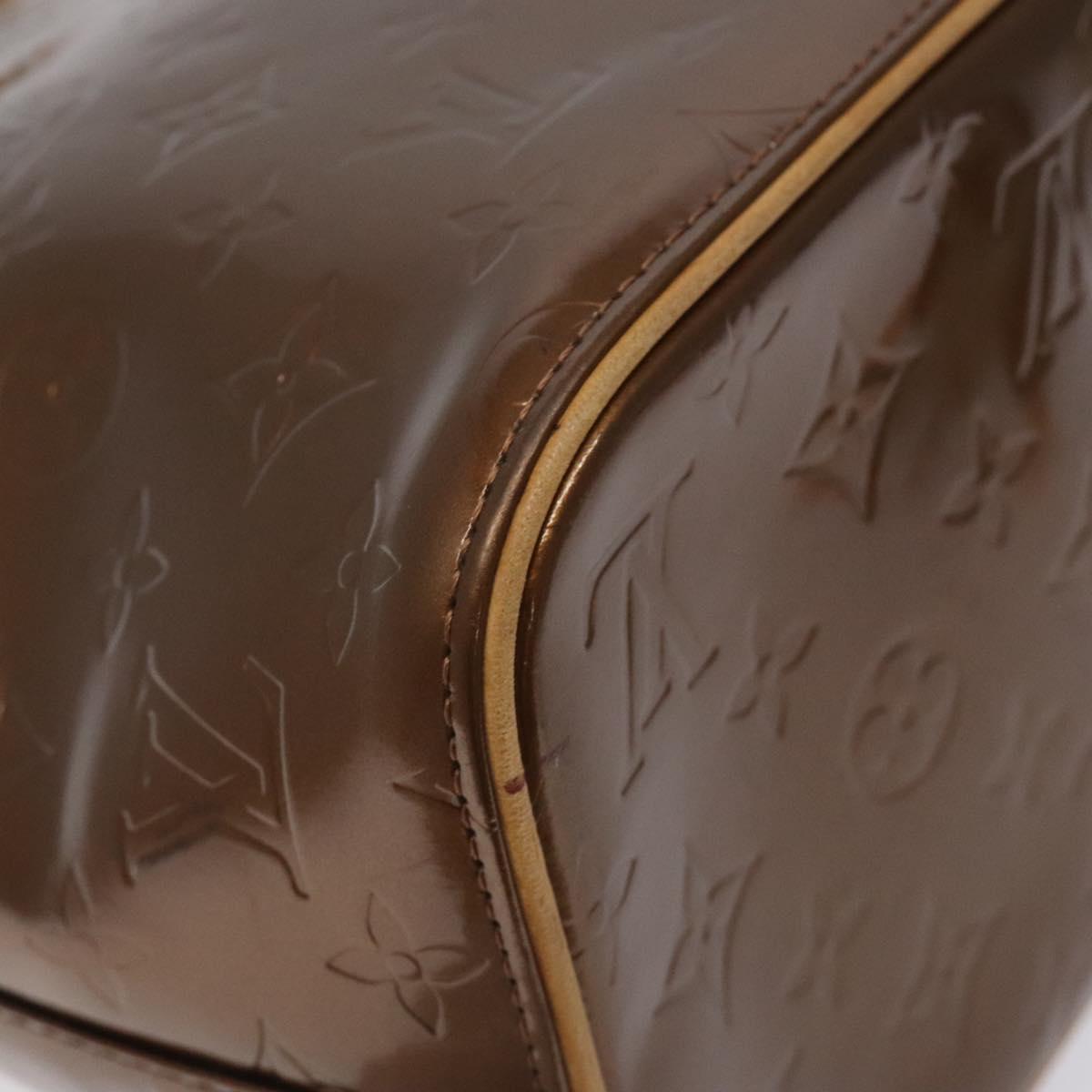 Louis Vuitton Monogram Vernis Houston Hand Bag Bronze