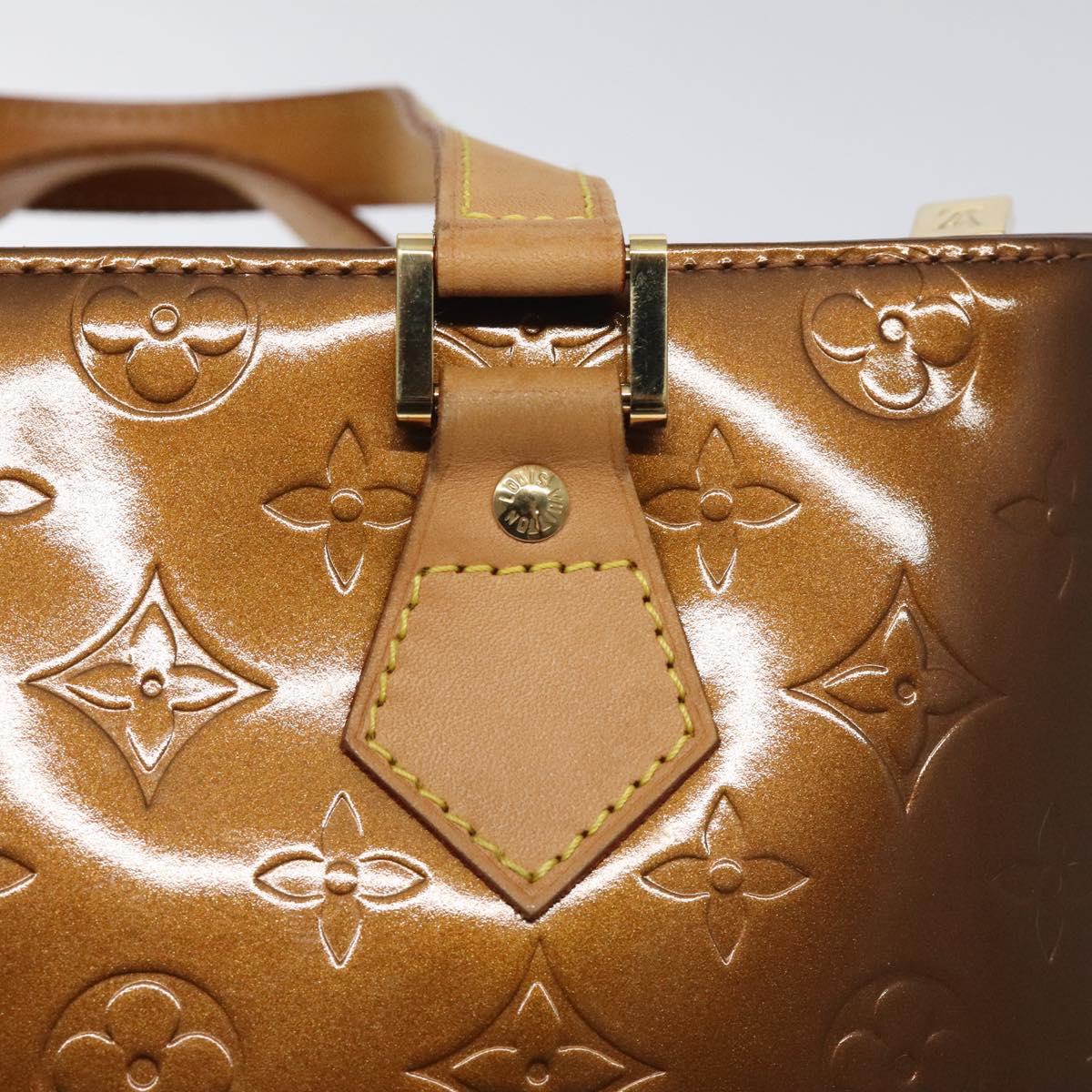 Louis Vuitton Monogram Vernis Houston Hand Bag Bronze