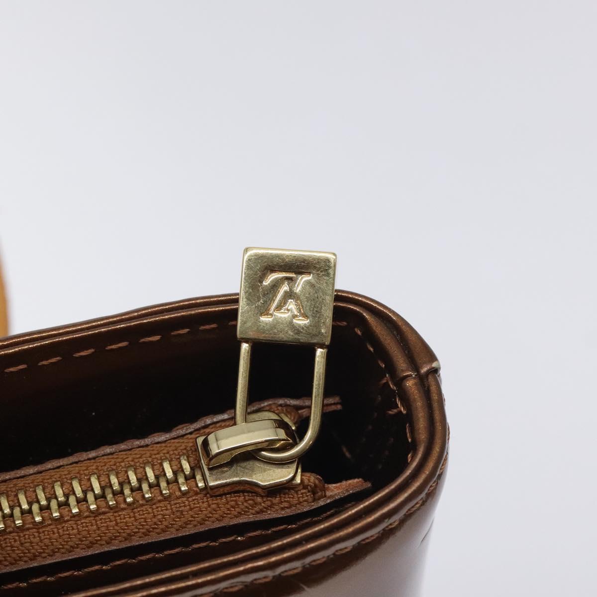 Louis Vuitton Monogram Vernis Houston Hand Bag Bronze