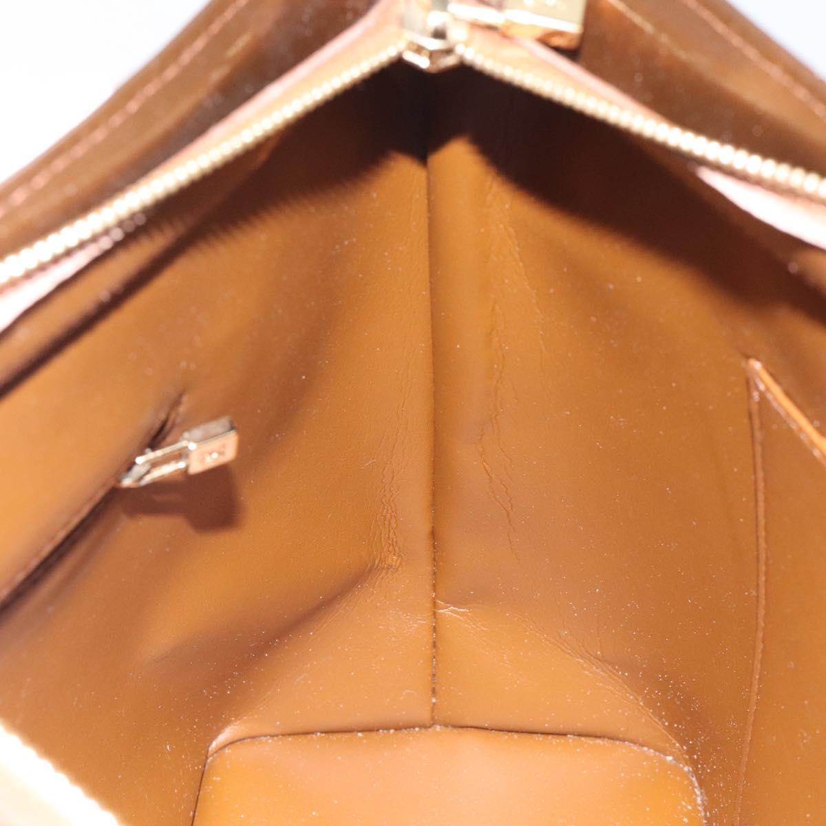 Louis Vuitton Monogram Vernis Houston Hand Bag Bronze