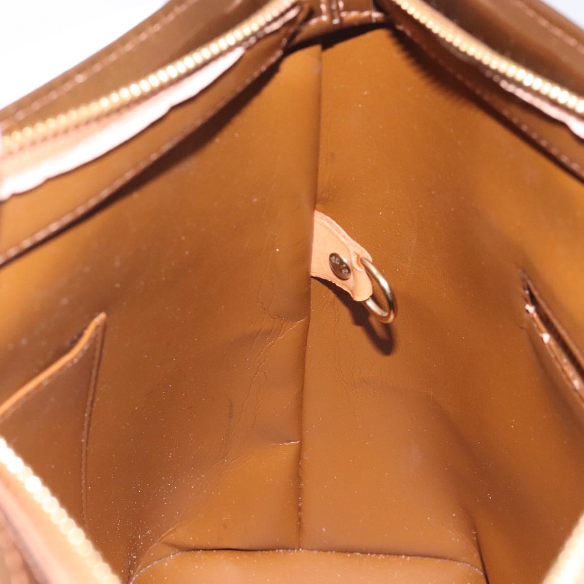 Louis Vuitton Monogram Vernis Houston Hand Bag Bronze