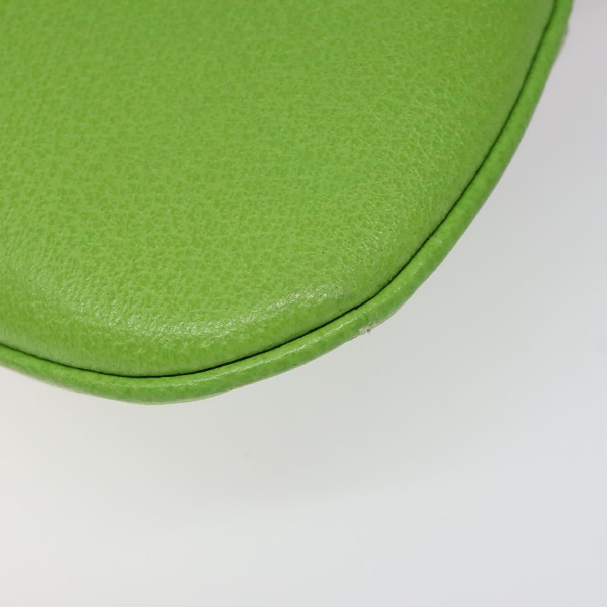 Prada Shoulder Bag Canvas Beige Green