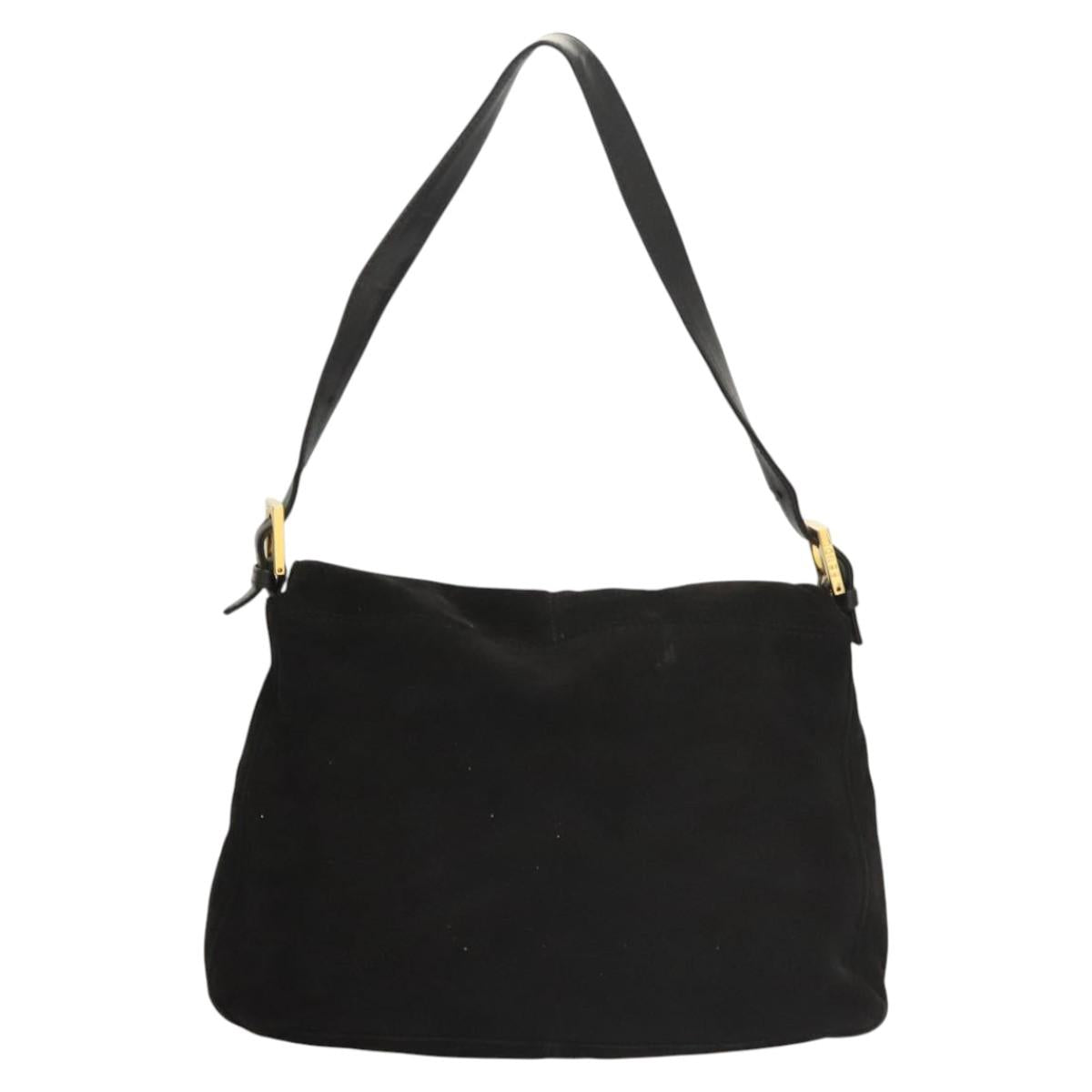 Fendi Mamma Baguette Shoulder Bag Suede