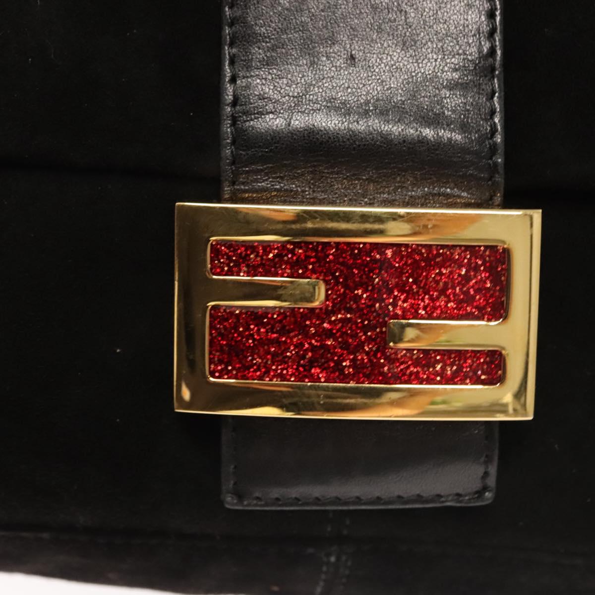 Fendi Mamma Baguette Shoulder Bag Suede