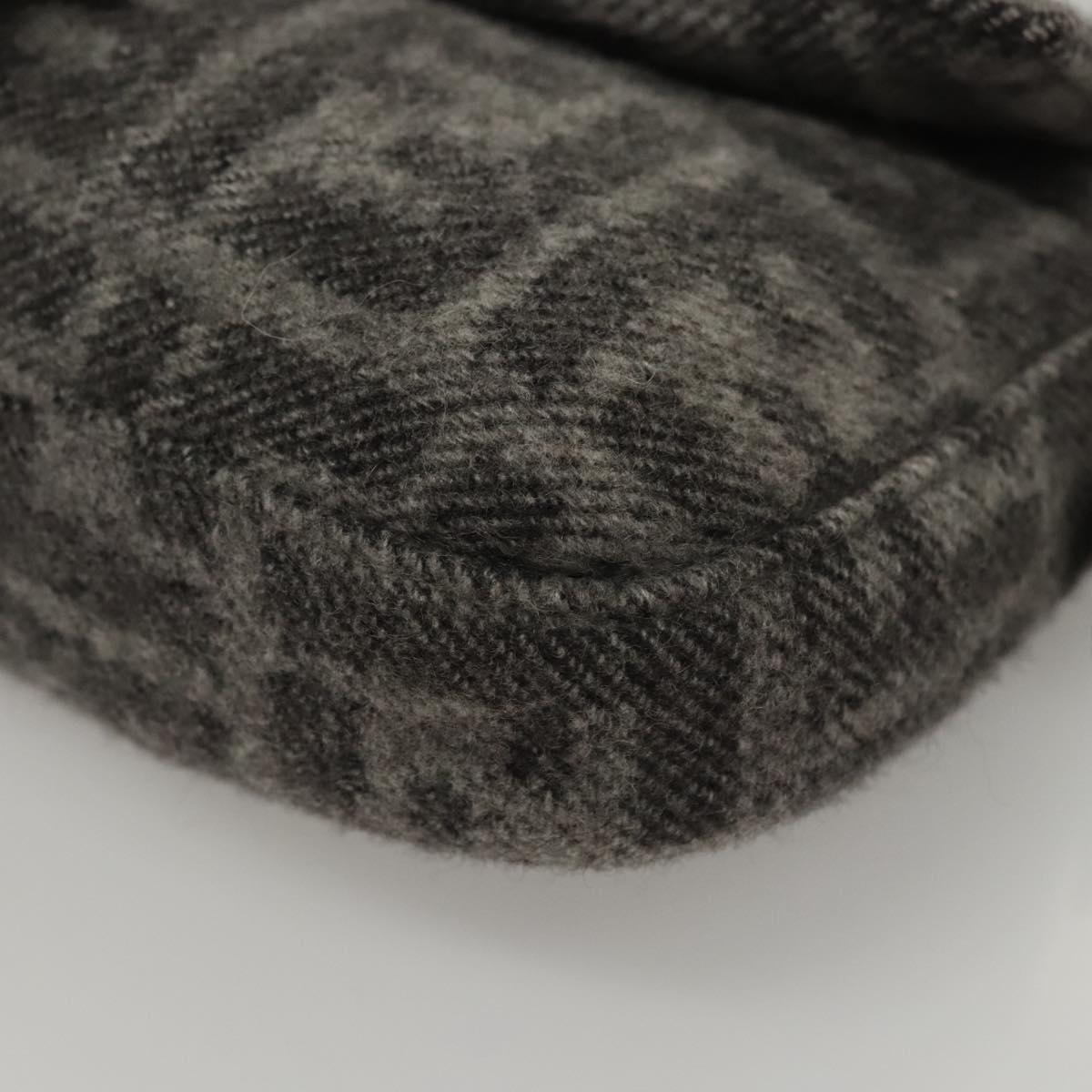 FENDI Zucca Canvas Mamma Baguette Wool Gray (comes with duster)