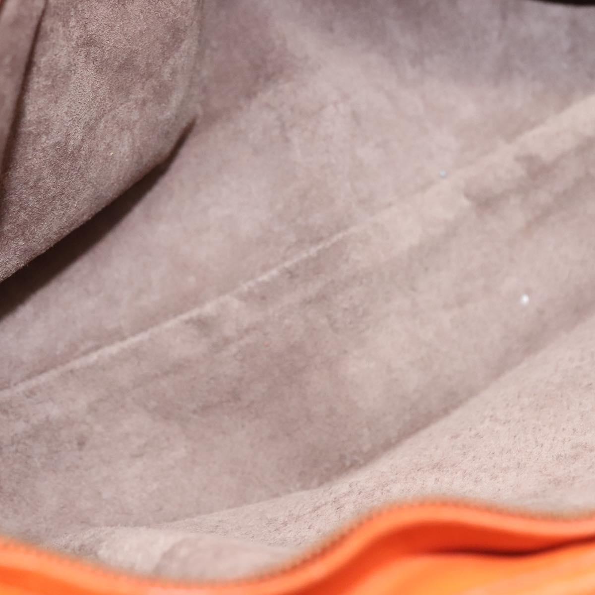 Bottega Veneta Intrecciato Shoulder Bag Leather Orange