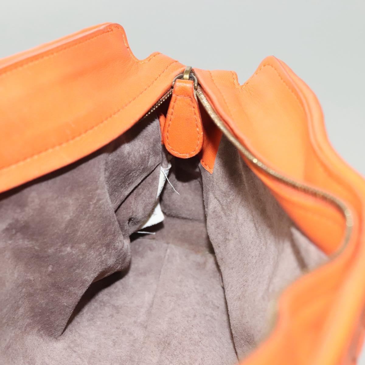 Bottega Veneta Intrecciato Shoulder Bag Leather Orange