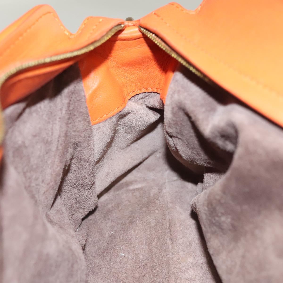 Bottega Veneta Intrecciato Shoulder Bag Leather Orange