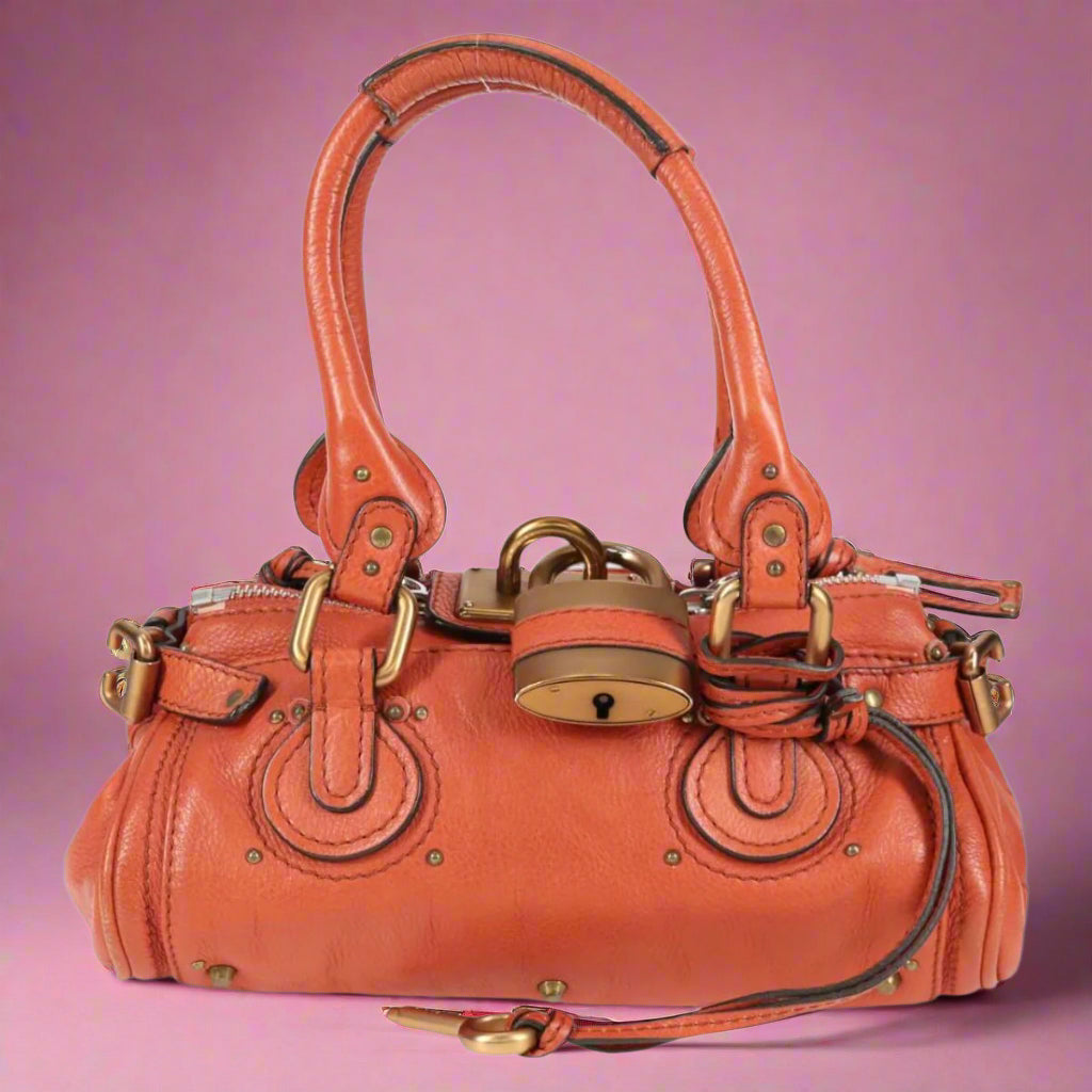 Chloe Paddington Mini Hand Bag Orange