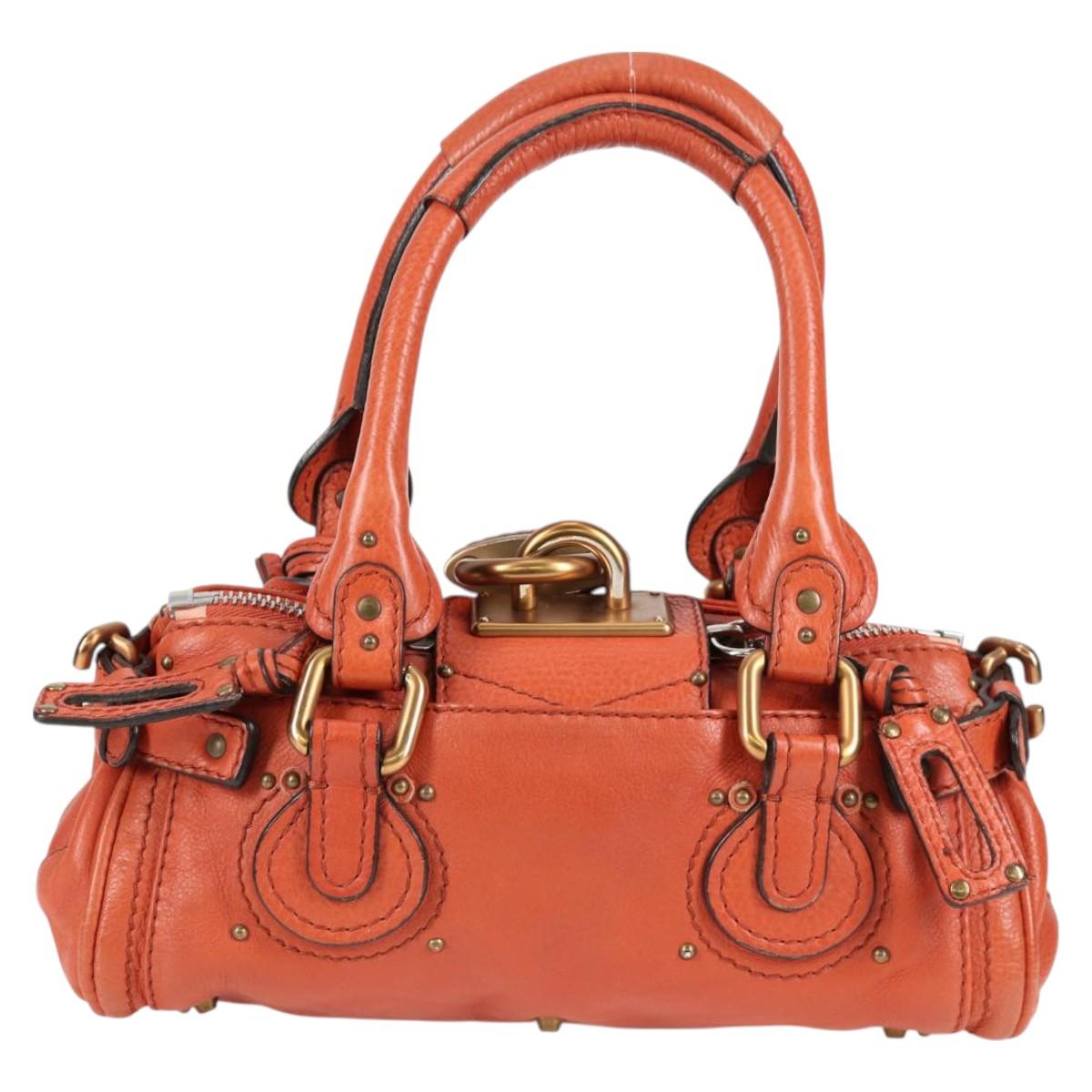 Chloe Paddington Mini Hand Bag Orange