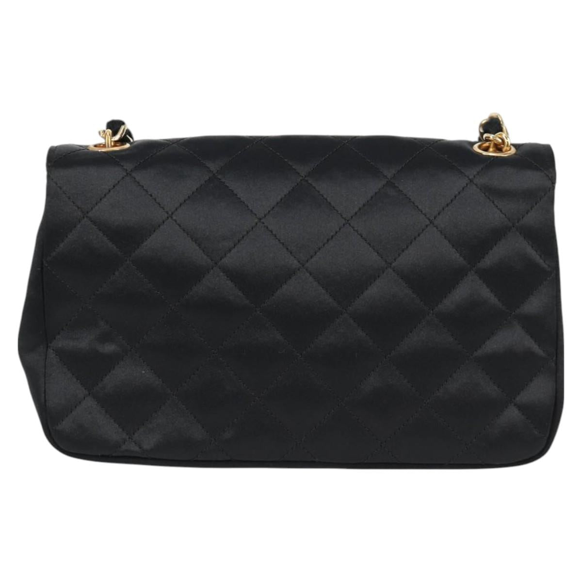 Chanel Mini Matelasse Satin Black
