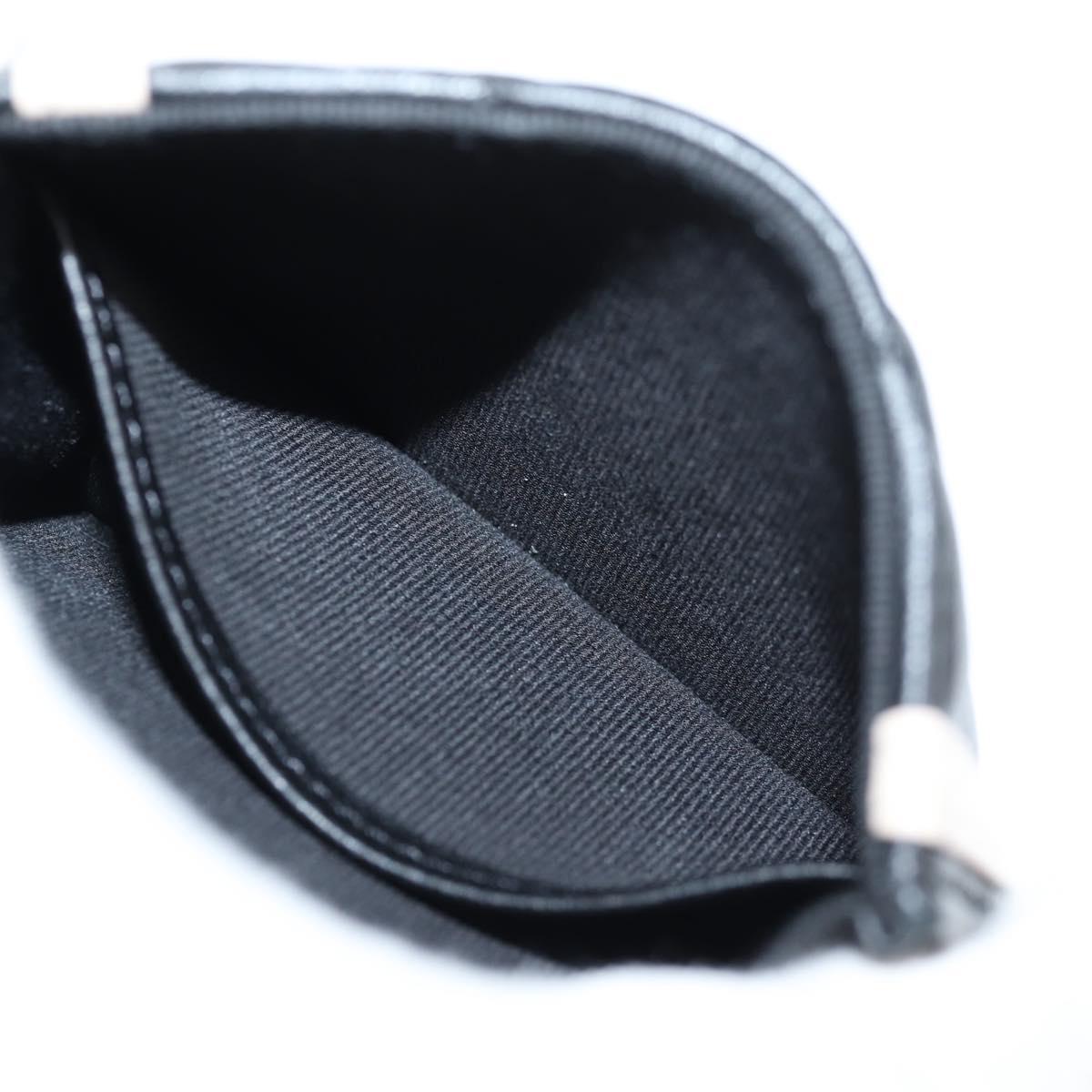 Chanel Black and White Lambskin Crossbody Chain Pouch Accessory