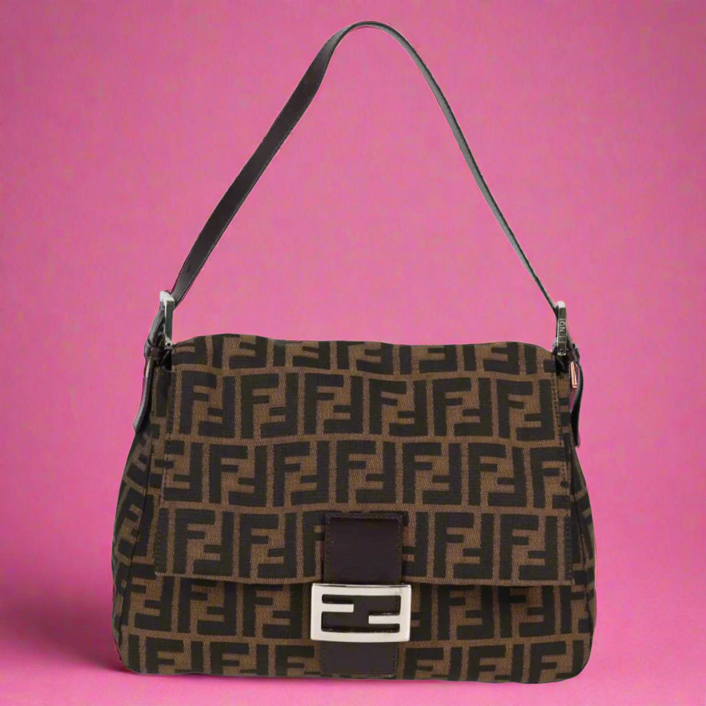 Fendi Zucca Canvas Mamma Baguette (comes with original duster)