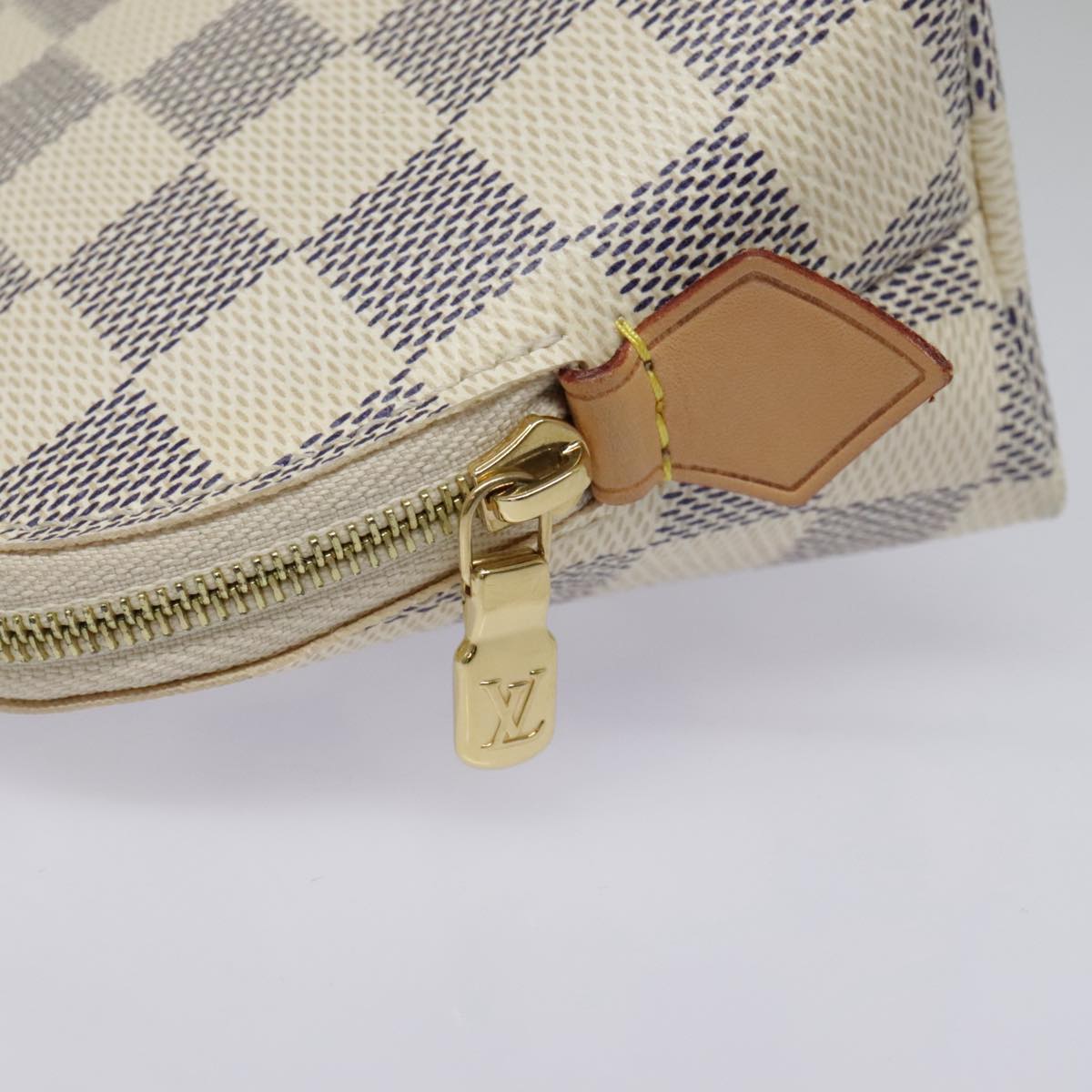Louis Vuitton Damier Azur Pochette Cosmetic Pouch