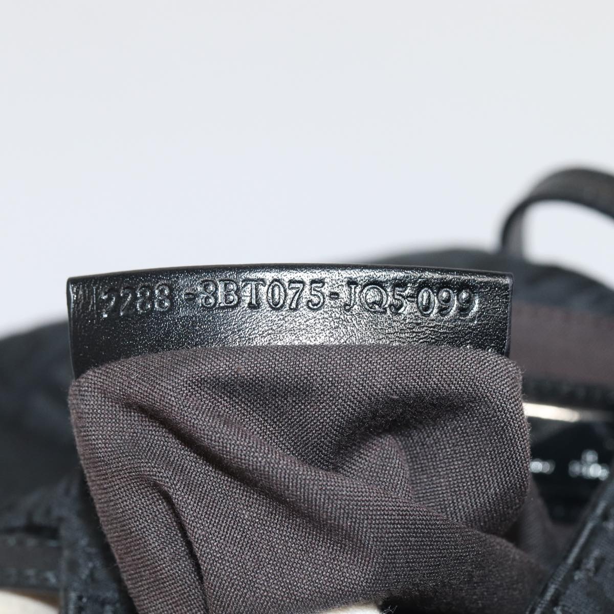Fendi Zucchino Canvas Crossbody Bag Black