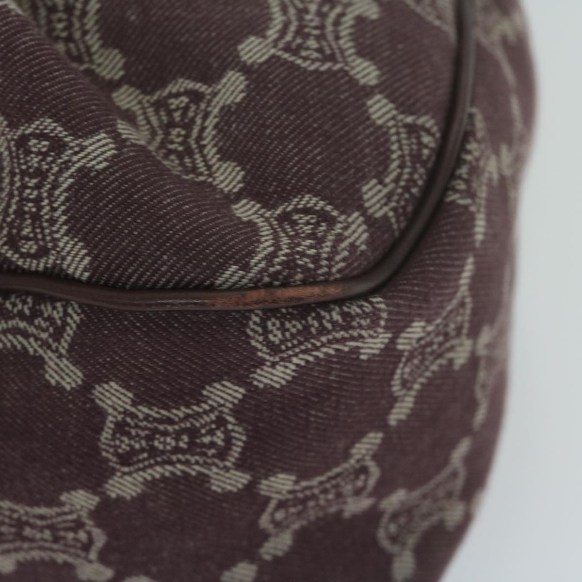Celine Paris Macadam Canvas Hand Bag Brown