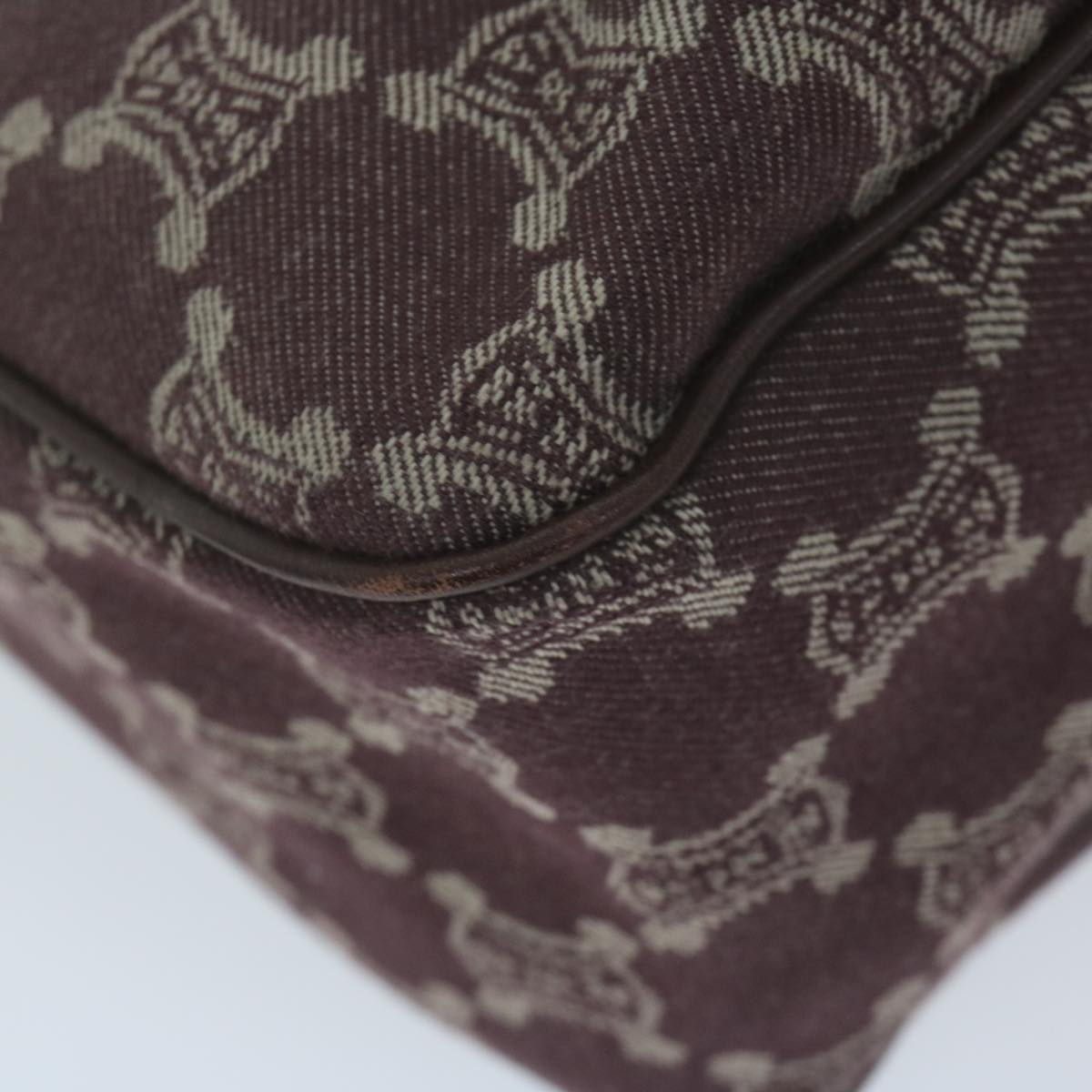 Celine Paris Macadam Canvas Hand Bag Brown